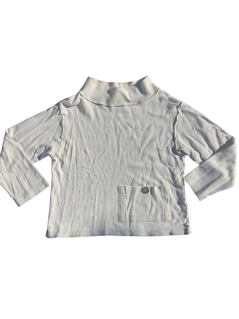 Neon Buddha Cream Long-Sleeve Pocket Top